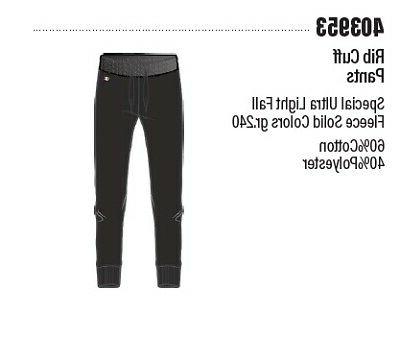 pantaloni girl in felpa con polsino al