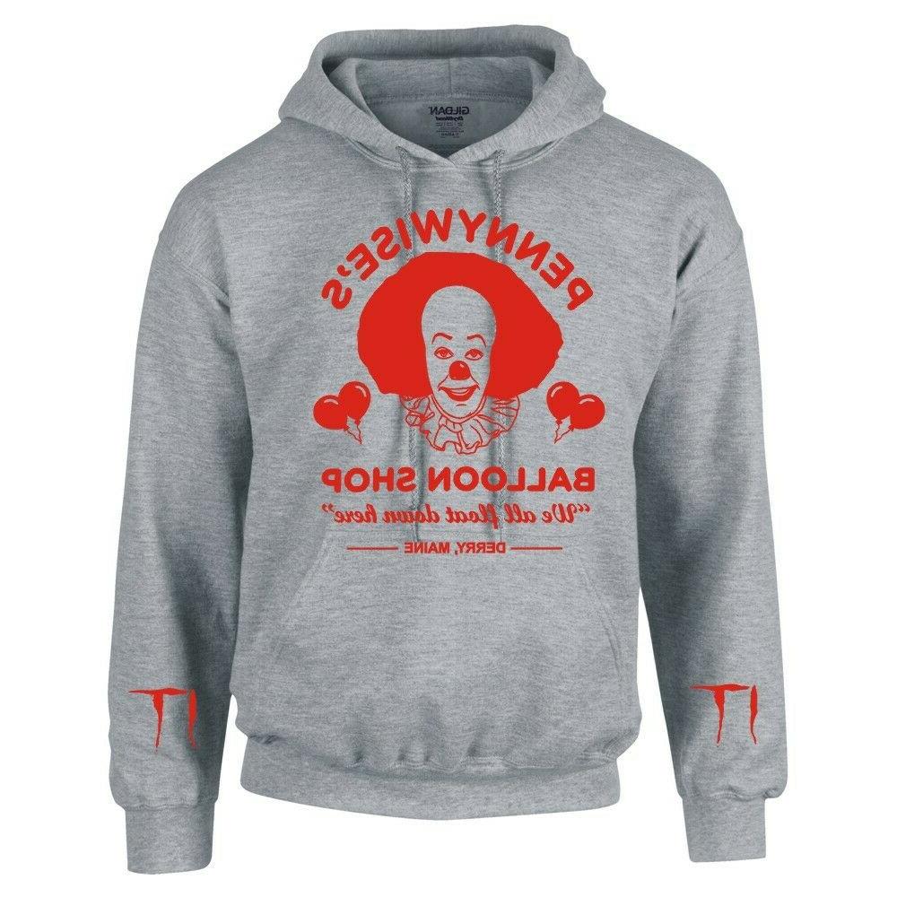 pennywise s pallone negozio felpa con cappuccio