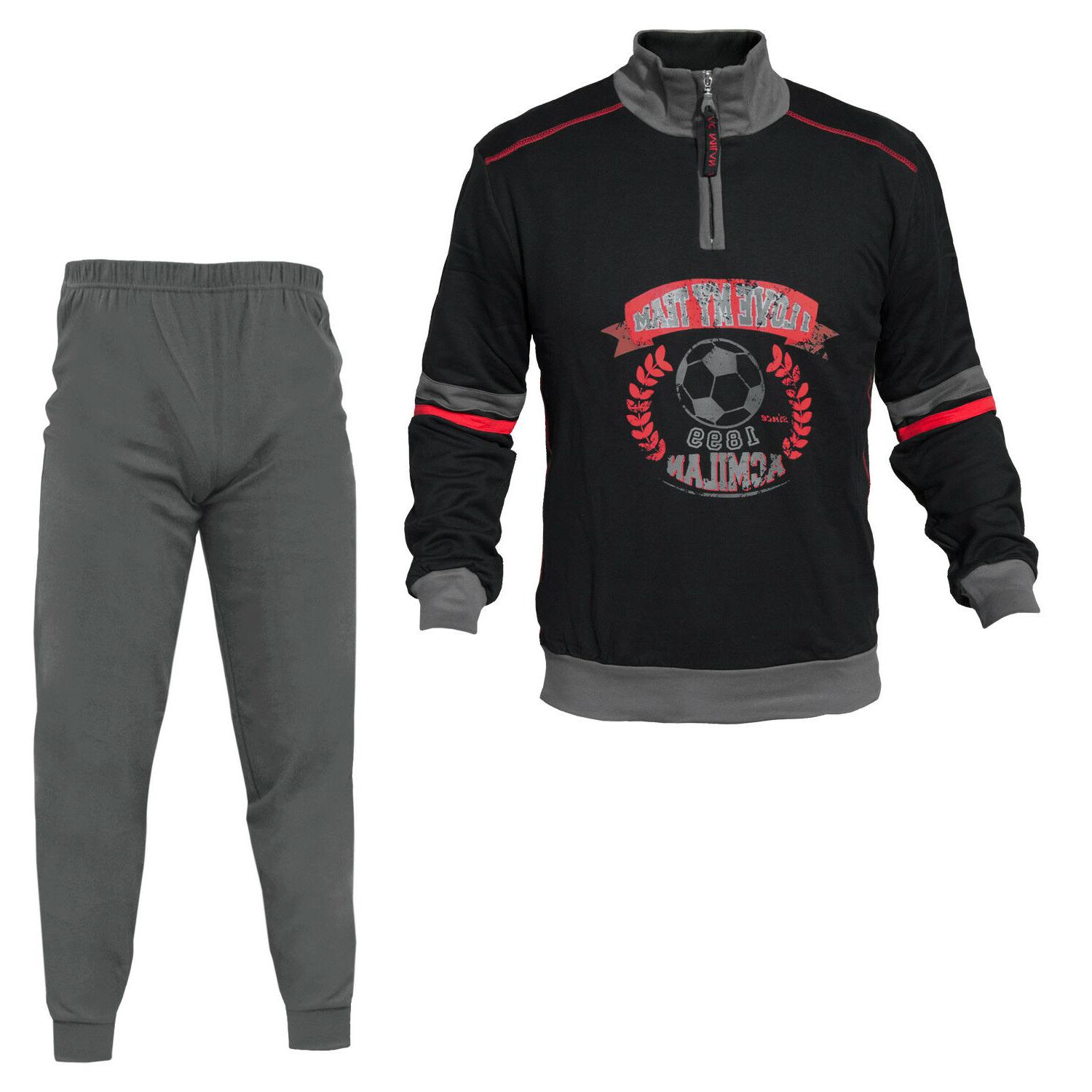 pigiama bambino felpa a c milan 15069