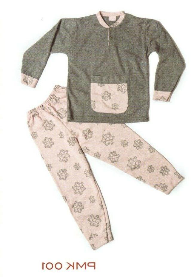 pigiama bimba caldo cotone punto milano felpa