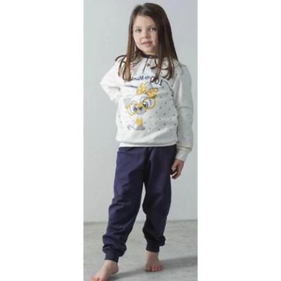 pigiama invernale bambina manica lunga felpa