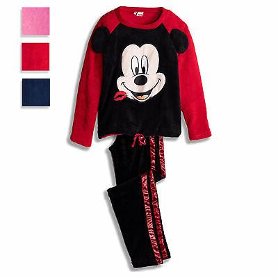 pigiama invernale lungo donna mickey minnie felpa