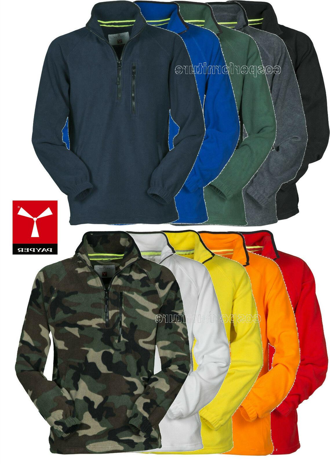 pile uomo mezza zip felpa maglia taglie