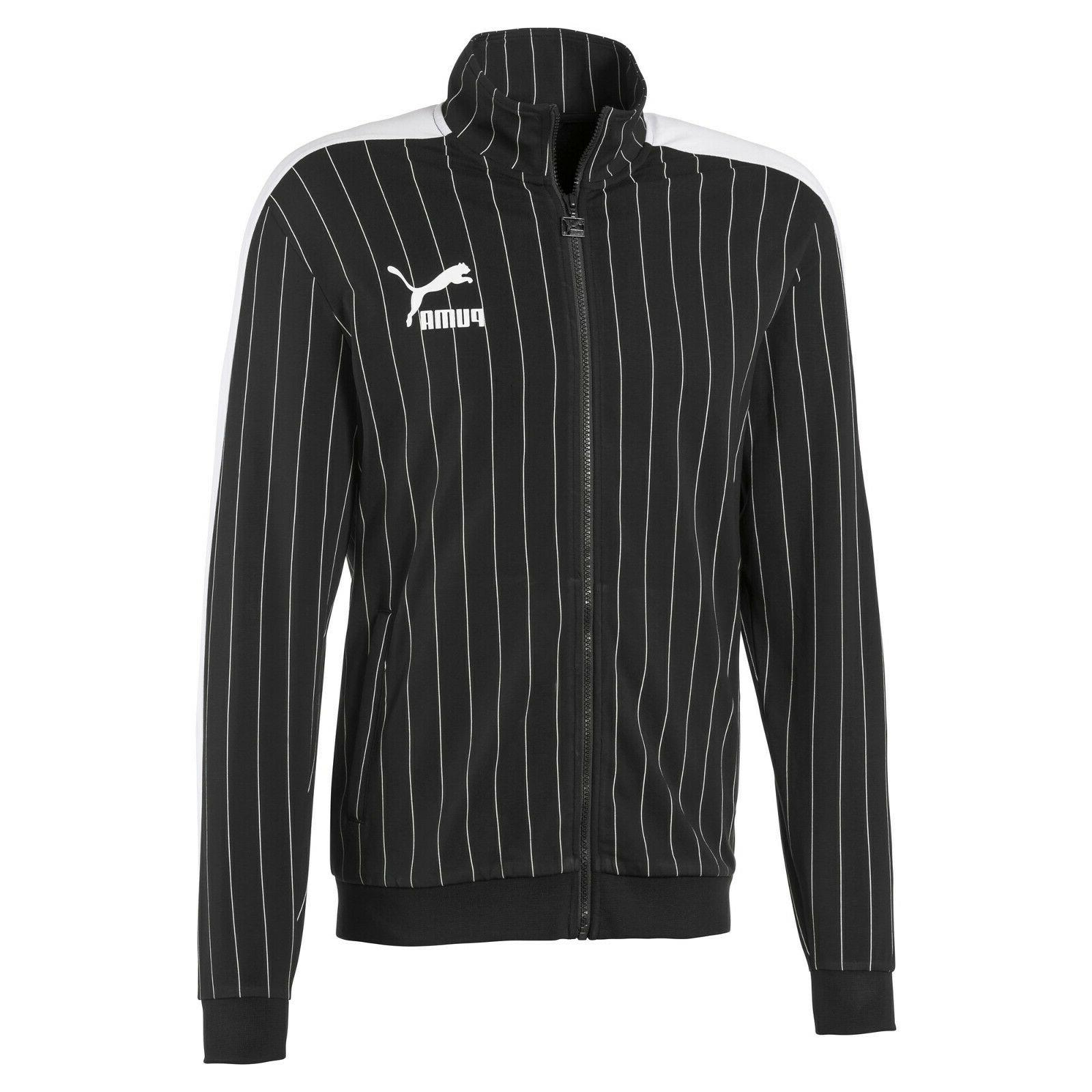pinstripe t7 felpa uomo con zip nero