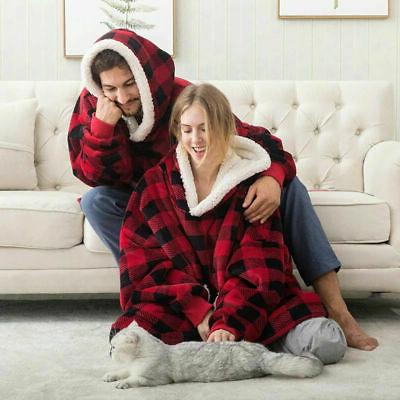 plaid coperta invernale felpe con cappuccio morbide