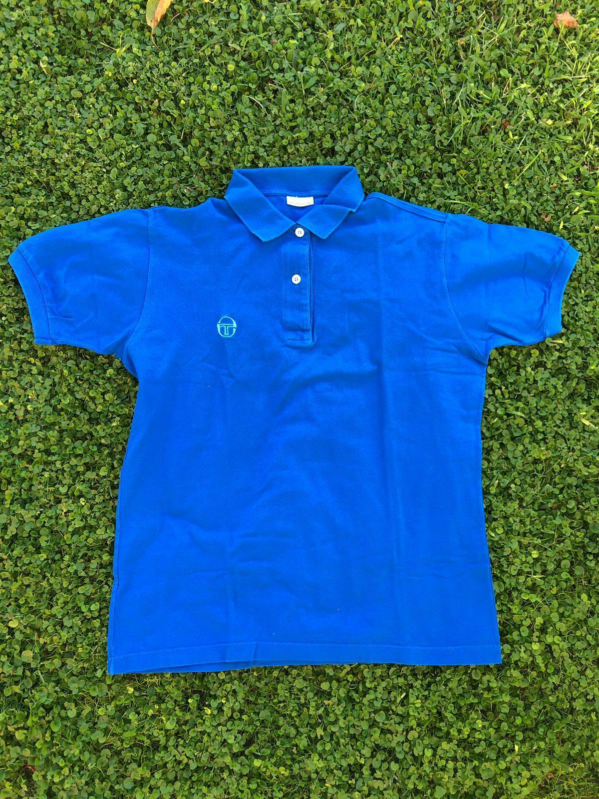 polo originale blu elettrico vintage anni 80