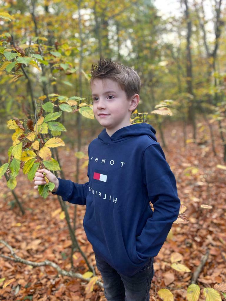 pullover logo felpa con cappuccio taglia 116