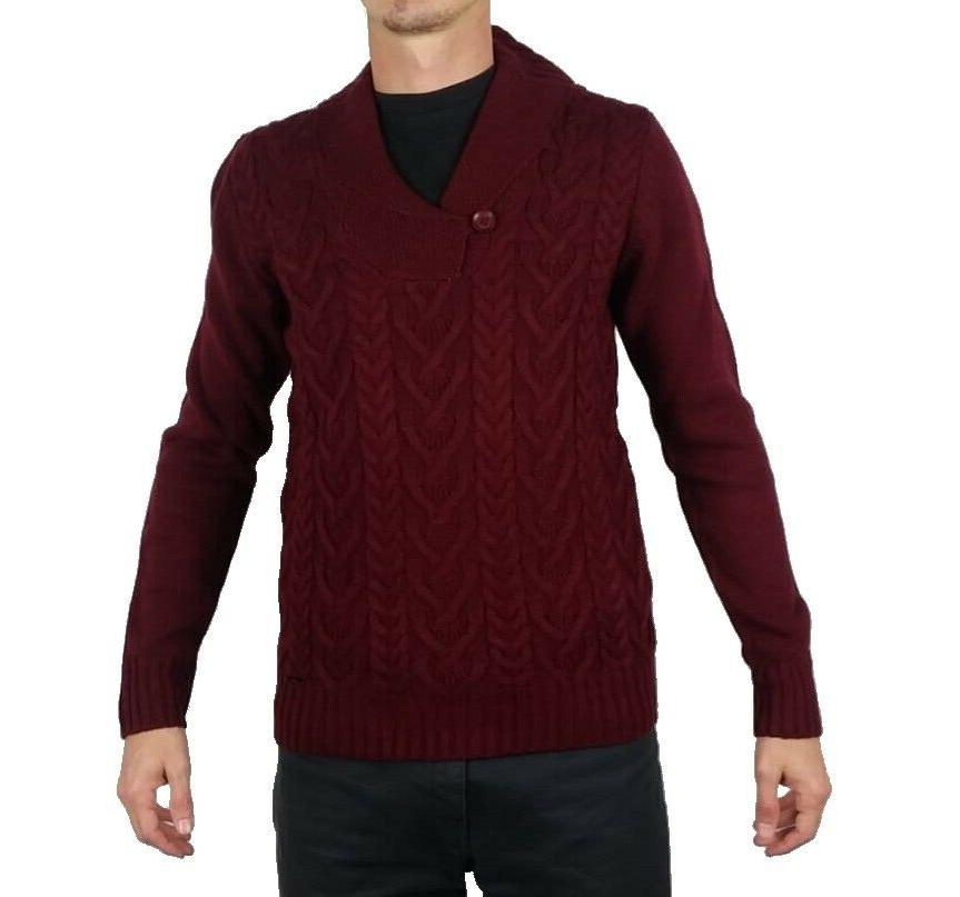 pullover maglione chiuso sciallato trecce invernale uomo