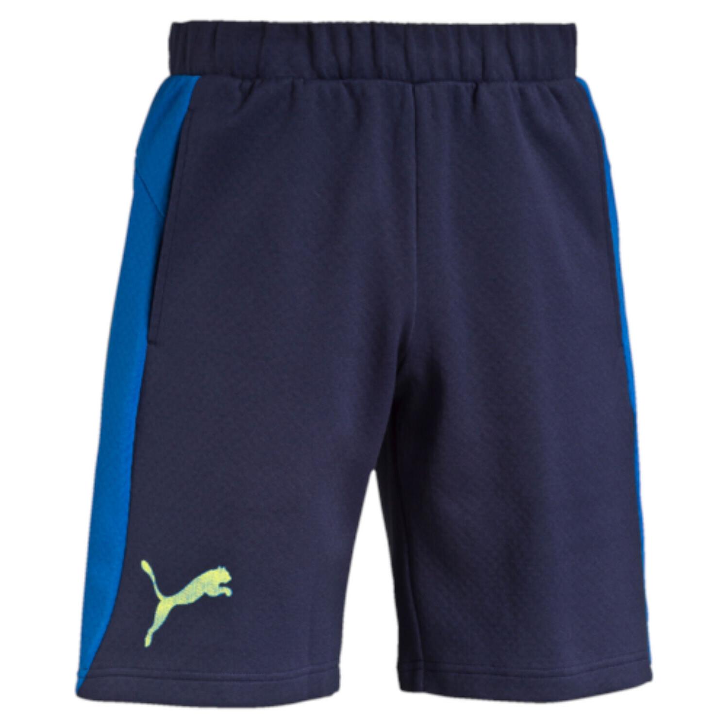 puma evostripe pro knit pile pantaloncini blu