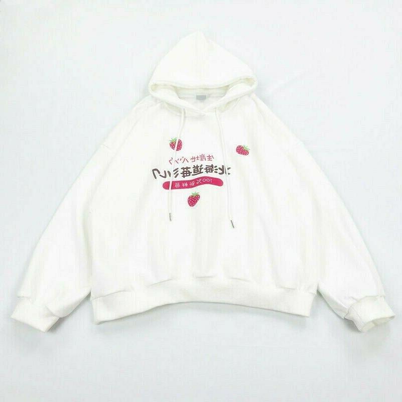 ragazza donna fragola felpa con cappuccio pullover