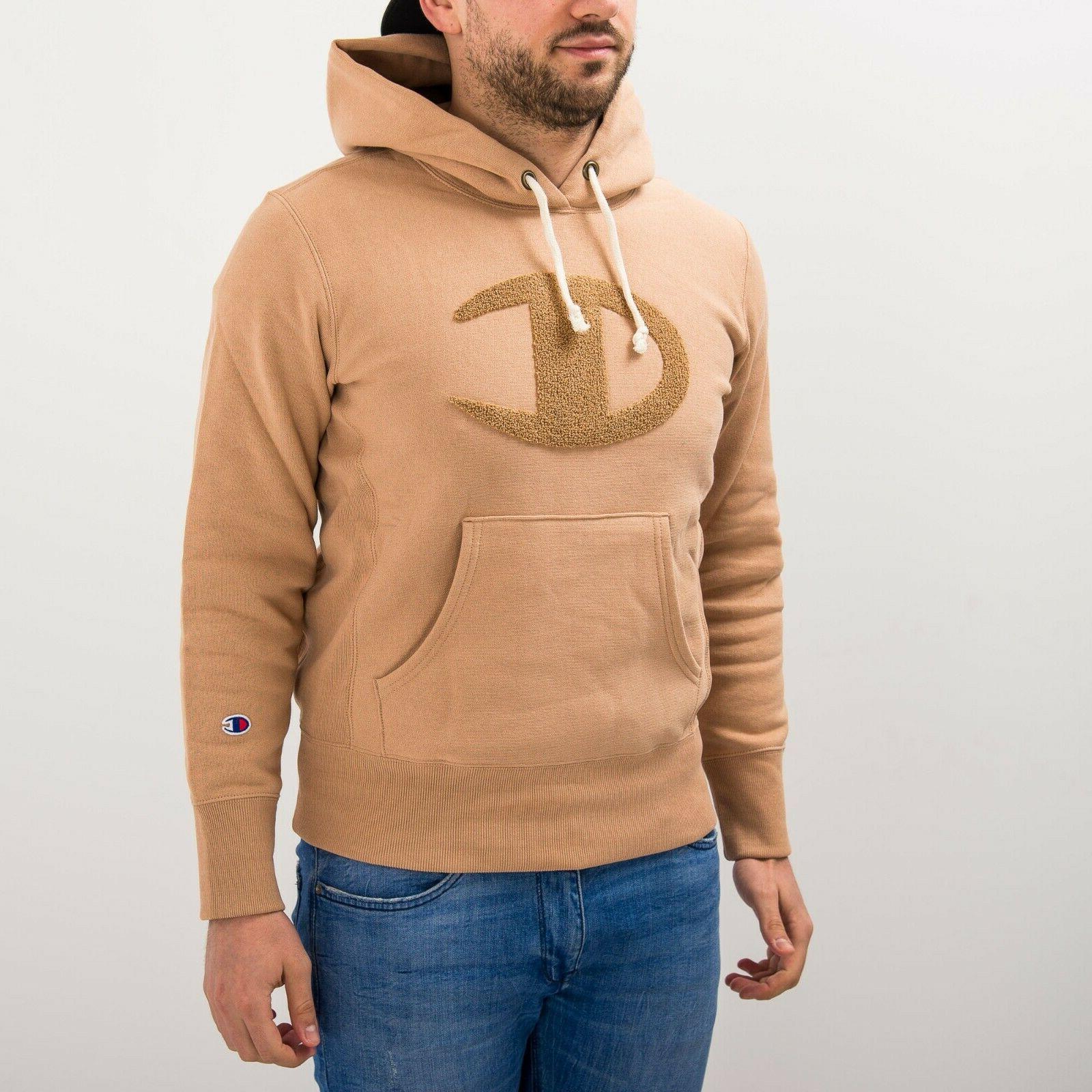 reverse tessere felpa con cappuccio uomo marrone