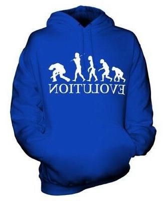 rock chitarrista evolution of man unisex felpa