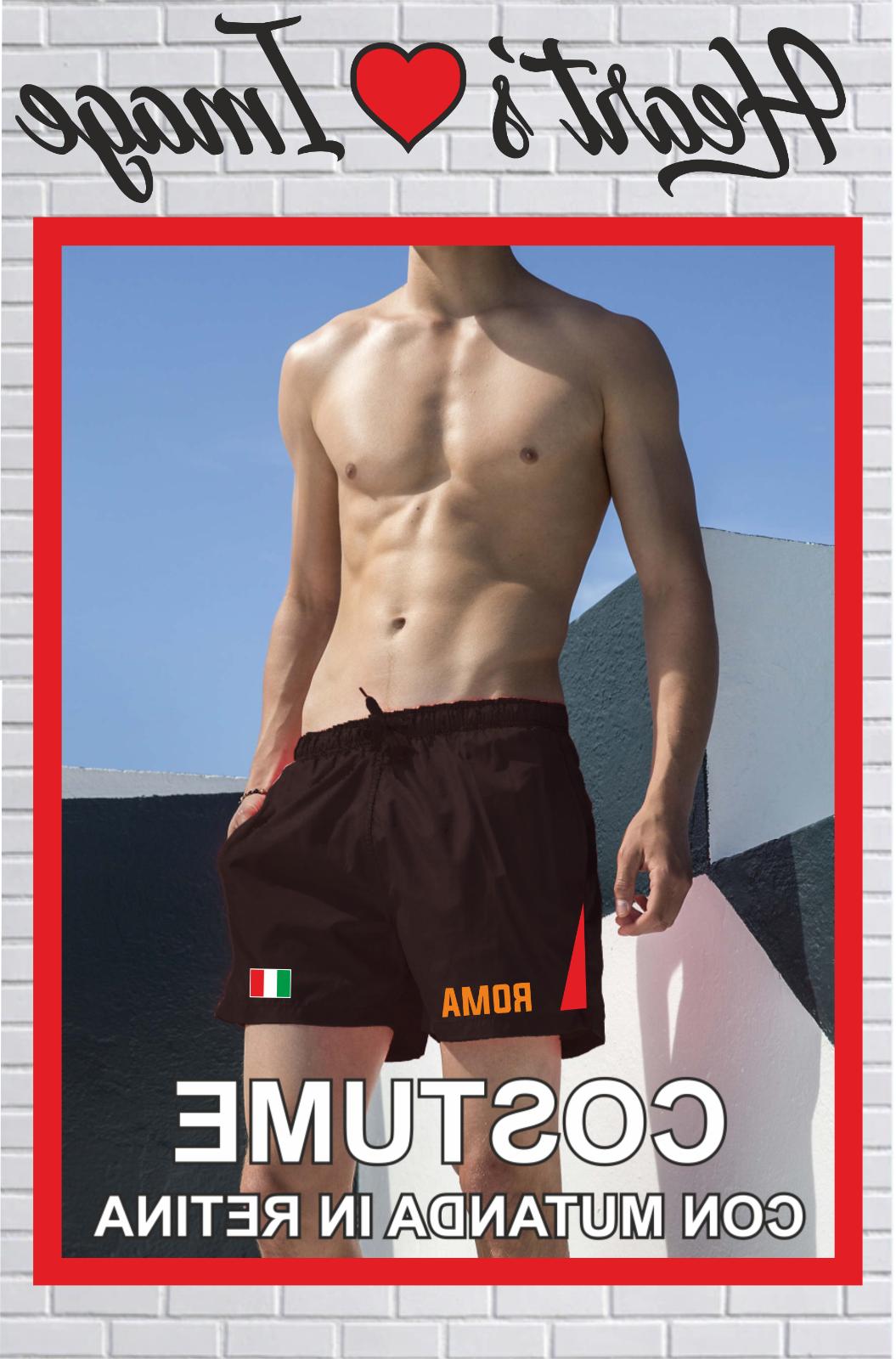 roma short sport squadre costume mascherina calcio