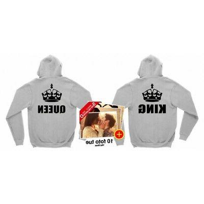 san valentino coppia felpa cappuccio king e
