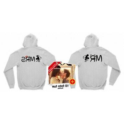 san valentino coppia felpa cappuccio mr e