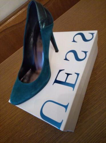 scarpe donna camoscio turchese 39