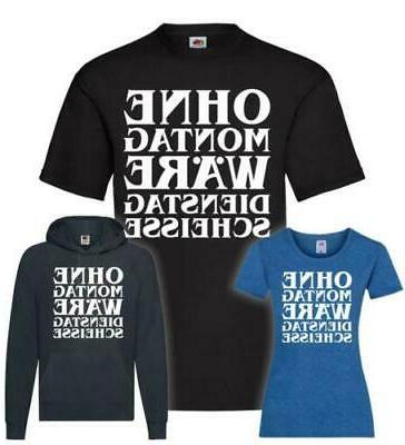 senza lunedi sarebbe t shirt pullover felpa