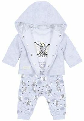 set grigio felpa pantaloni body dumbo
