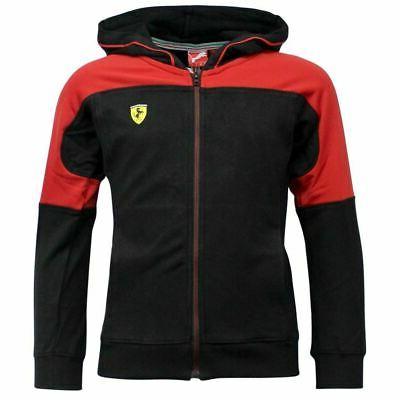 sf ferrari zip up black cotton zip