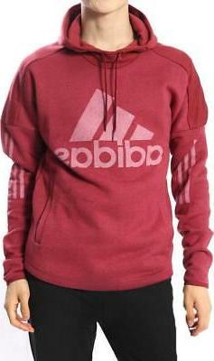 ADIDAS SID LOGO FELPA CAPPUCCIO UOMO BORDEAUX DM3675