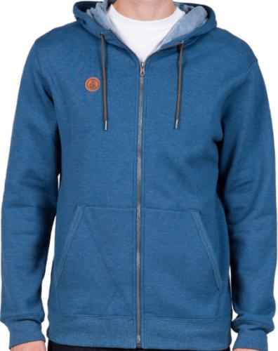 singolo pietra felpa con zip e cappuccio