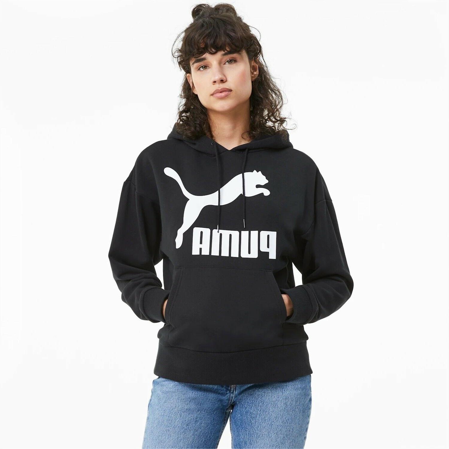 sportstyle felpa con cappuccio classic logo donna