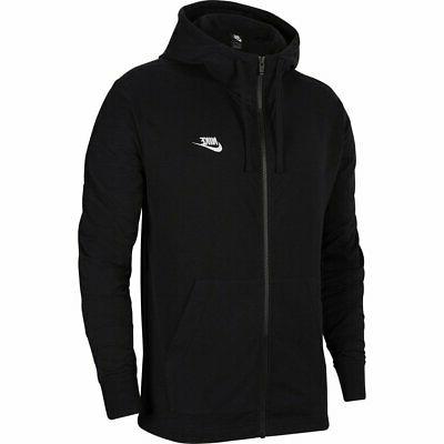 sportswear club felpa con cappuccio nero uomo