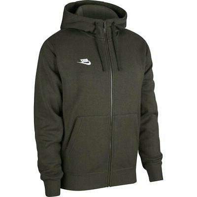 sportswear club felpa con cappuccio verde uomo
