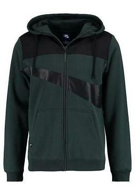 sportswear felpa fullzip verde uomo