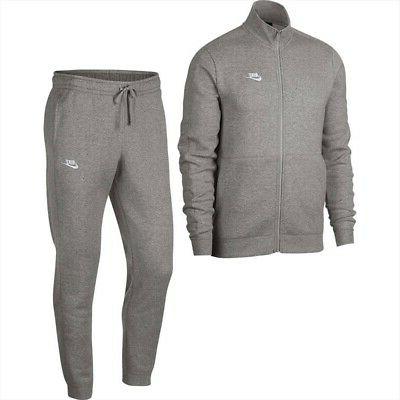 sportswear tuta uomo completa in cotone grigio