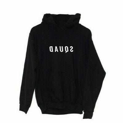 squad felpa con cappuccio bambina potenza divertente