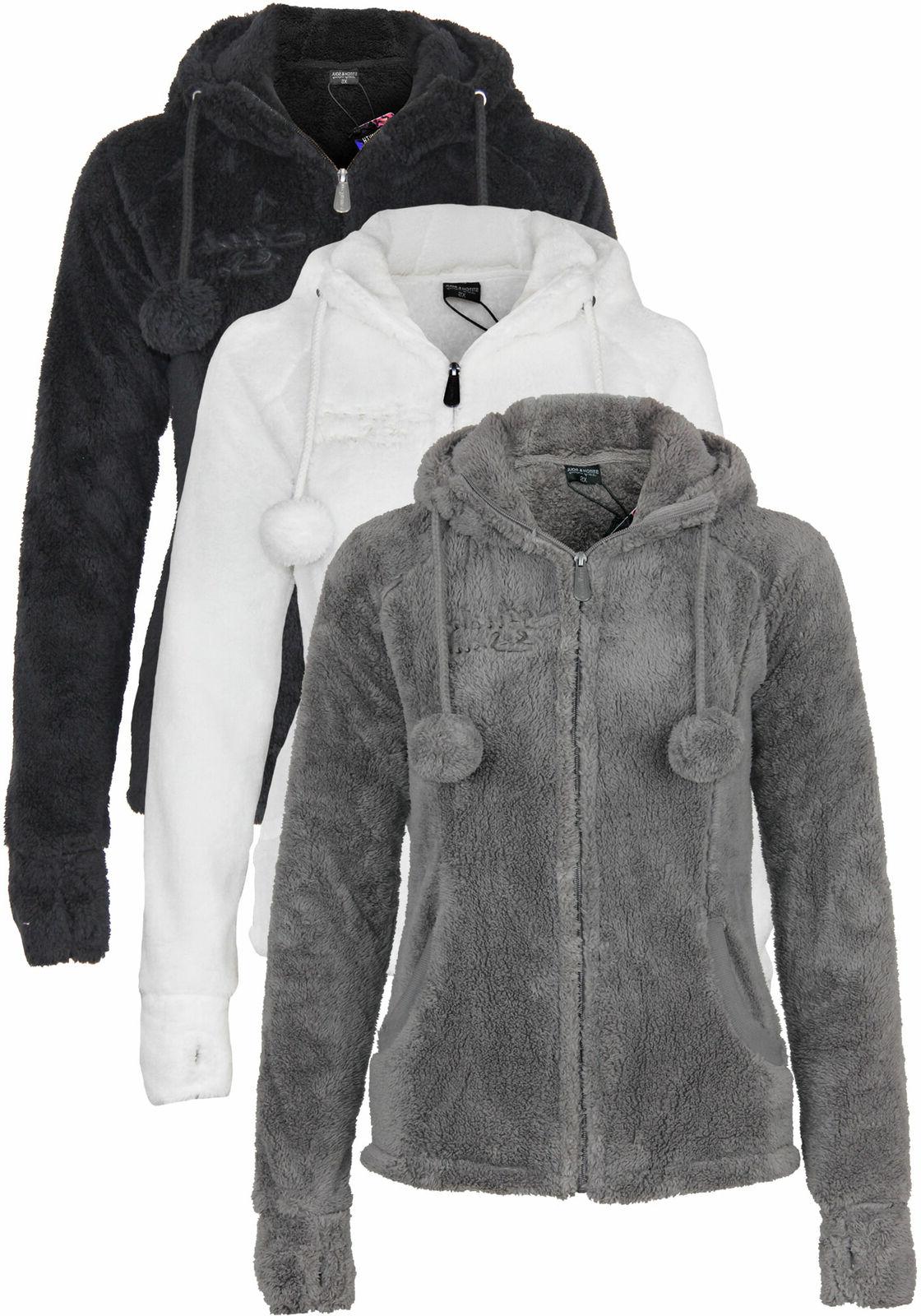 stitch and soul donna teddy fleecejacke con