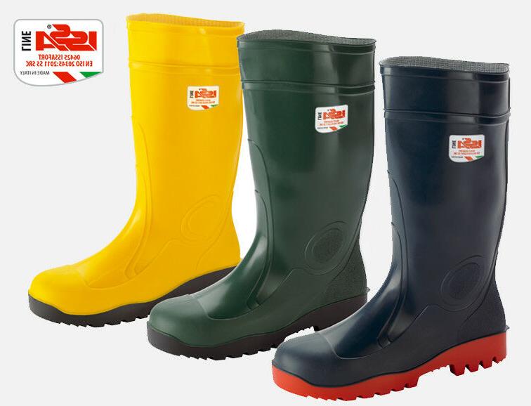 stivali da lavoro uomo pvc blu antinfortunistici