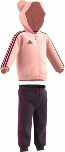 adidas Surv&ecirc;tement Kid Fur Full-Zip Hooded Jogger Set - GE0