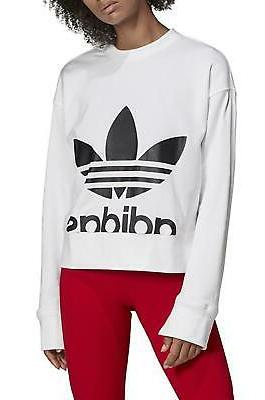 sweater felpa girocollo donna bianca ec5777