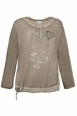sweatshirt netzjersey font tunnelzuge 3 4 armel