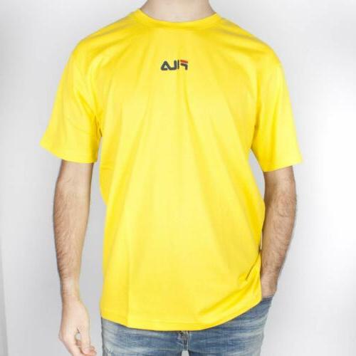 t shirt bender uomo giallo girocollo maxi
