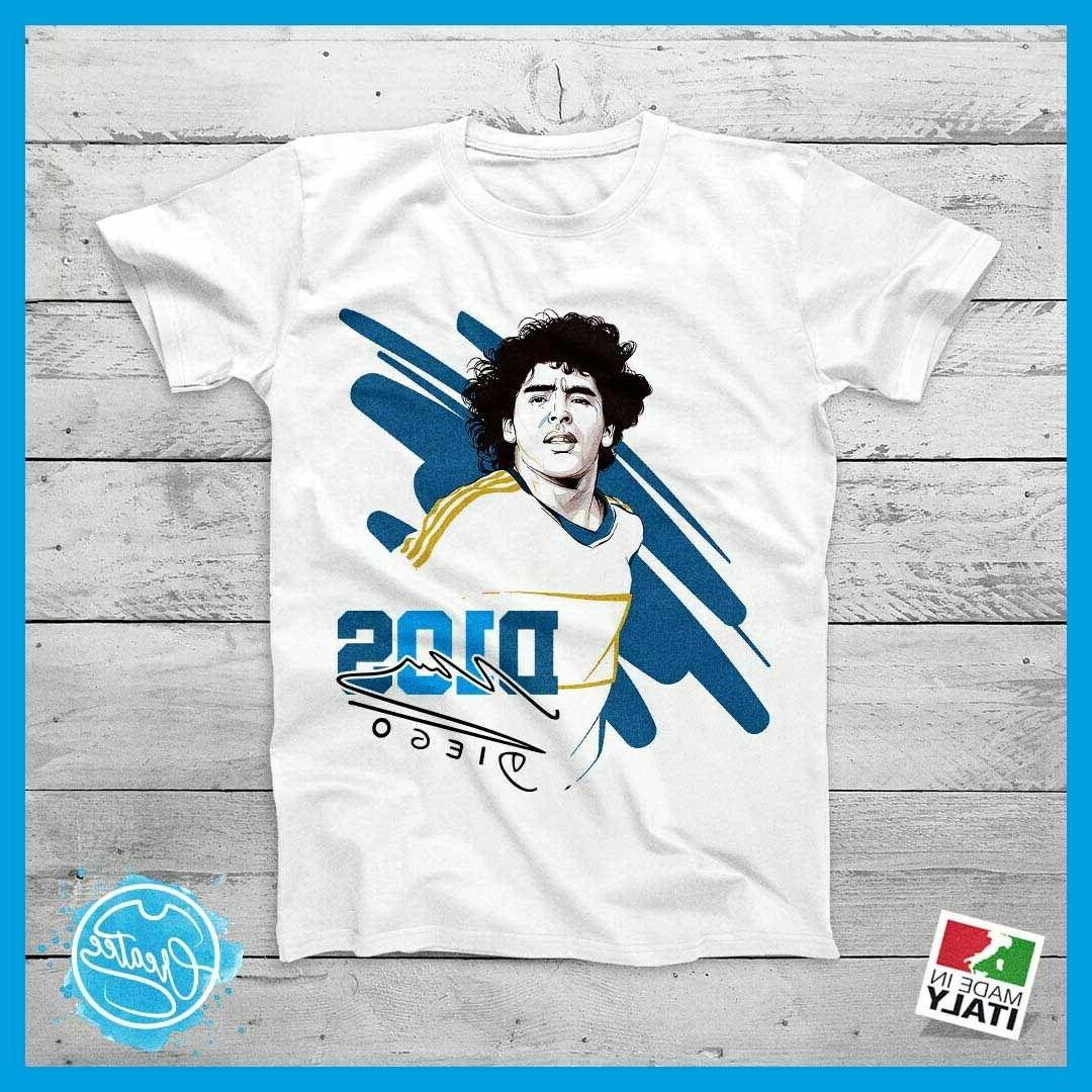 t shirt maglia personalizzata diego maradona napoli
