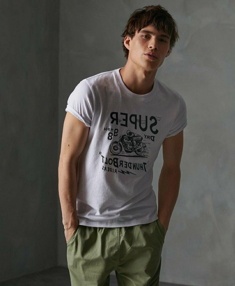 t shirt motor tee bianca