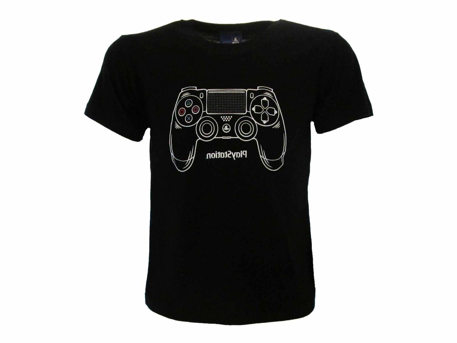 t shirt sony originale joystick maglia nera