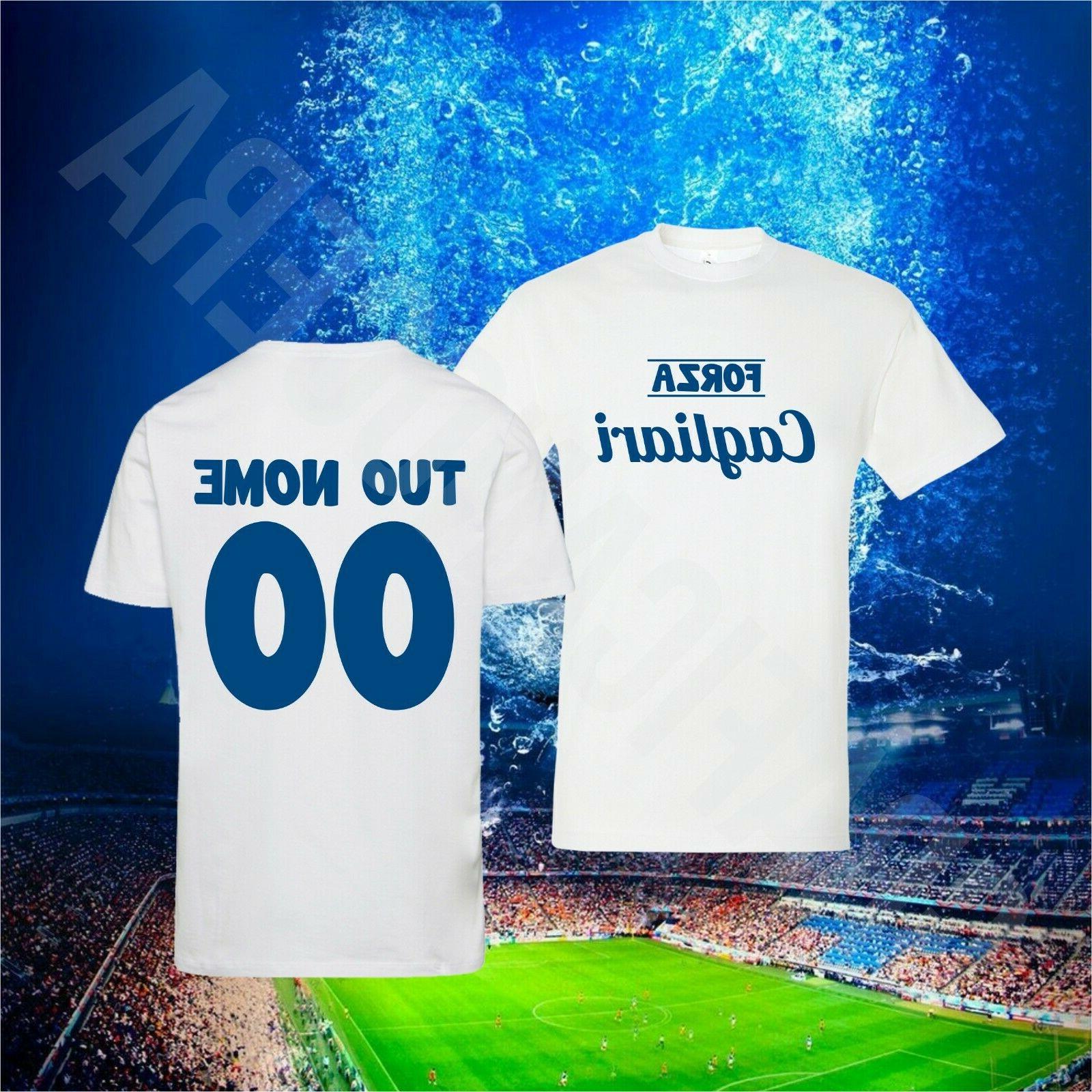t shirt uomo bambino forza cagliari squadra