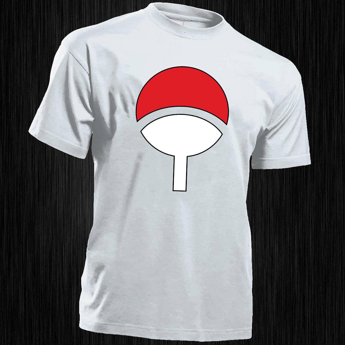 t shirt uomo donna uchiha naruto sasuke
