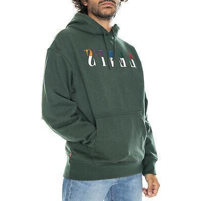 t2 relaxed graphic serif sycamore hoodie green