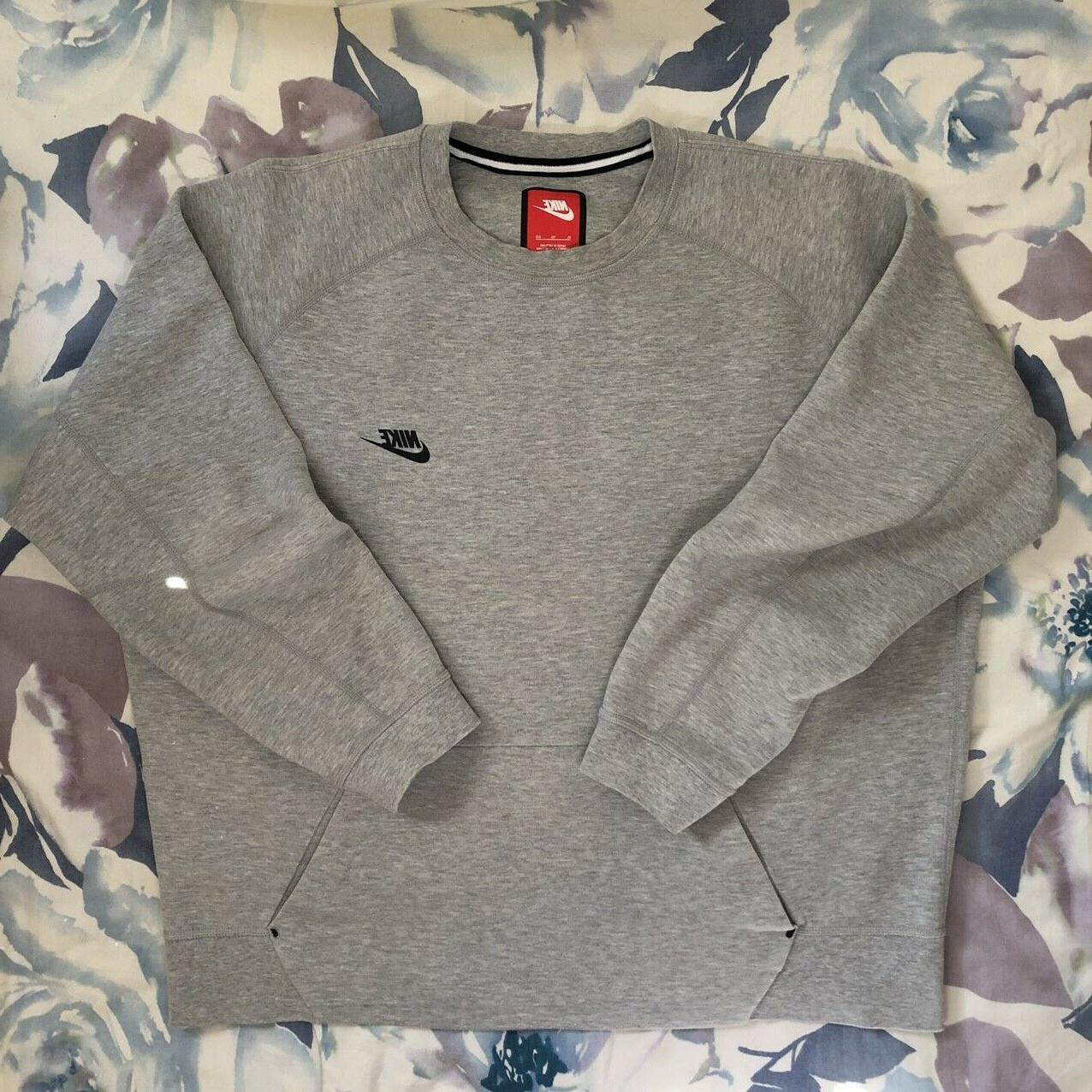 tech fleece crewneck sweatshirt felpa grigia grey