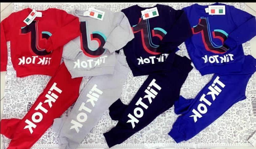tik tok tuta bambini felpa e pantalone