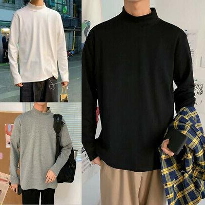 top maglione felpa uomo larga mezzo collo