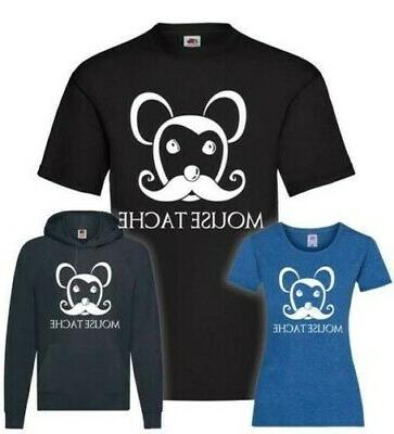 topolino moustache t shirt pullover felpa con