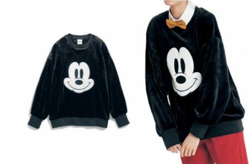 topolino unisex pile felpa a girocollo grande