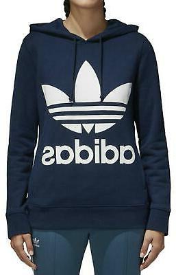 trefoil felpa donna blu