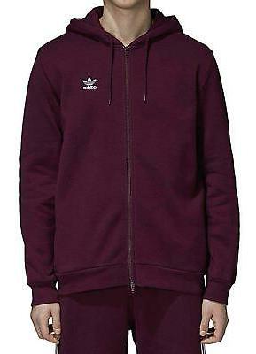 trefoil flc felpa zip cappuccio uomo dn6014